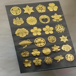 家紋・植物1　箔押し　レジン封入用フィルム