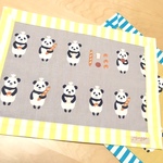 Rou-Ra-Rouさま　オーダー分　パンダのパン屋さんランチョンマット