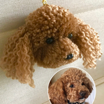 《オーダー品》toconoma様専用 トイプードル レッド ストラップ/キーホルダー