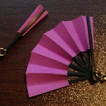 ＜再入荷＞ミニチュア扇子ピアス or イヤリング