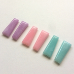 12個 12×30mm マーブル台形ビーズ 3カラー