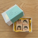 【s様オーダー】  ほんのりそっくり似顔絵おなまえはんこ  