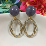 春夏！大ぶりアンティークピアス♡(ブルー)