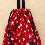 体操服着入れ巾着袋　レッドスター