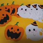 ハロウィンメッセージカード（おばけ・かぼちゃ各10枚セット）