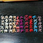 ちりめん細工用パーツ　絞り花　50個