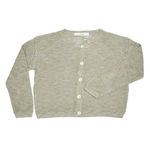 畦ニット/ドロップショルダーカーデGREEN