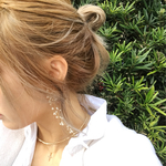 かすみ草ピアス