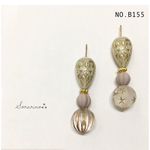 No.B155 パープルのふんわり♛︎上品な アンティーク ピアス / イヤリング