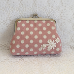 ドット♡がま口財布