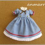青ギンガムワンピース③    ＃ブライス　＃blythe