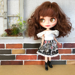 ブライス　リカちゃん  オフショルダートップス  シフォンスカート