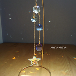星と雫 スタンド式サンキャッチャー
