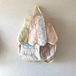 大人サイズ   ♬レースと刺繍のお家リュック クマさん