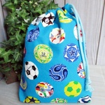 巾着袋(24cm×18cm)＊給食袋＊入園入学/通園通学【138-A】