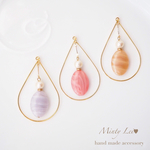 ＊大きなしずくのフープピアス／イヤリング＊【k14gf  アレルギー対応】
