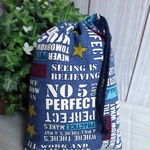 巾着袋(24cm×18cm)＊給食袋＊入園入学/通園通学【145-A】