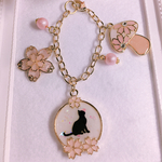 桜猫のバッグチャーム