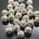 #b-30 丸ロンデル/メタルビーズシルバー 10mm(25個)