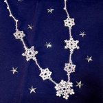 「Snowflakes」ビーズネックレス20th