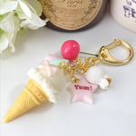 リボンアイスキーホルダーマシュマロVer.（バニラ）