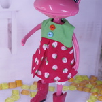 ワンダーフロッグ　うさぎぃ　いちごのワンピースセット