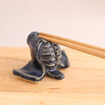 ＜chabu15様ご注文品＞道のメン箸置き（藍色×5つ）