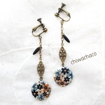 レトロなお花🌼のアンティークイヤリング/ピアス💕