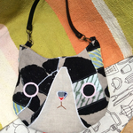 ミナペルホネン ハギレパッチワーク ネコバッグ sale