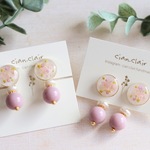【オーダー品】淡いピンクのイヤリング・ピアス