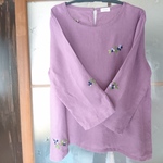 (K様オーダー品)ブルーベリー刺繍6ヵ所