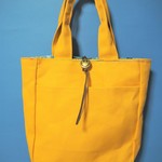 帆布　からし色　トートバッグ　　(239)