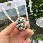 ビーズシャワーピアス(ミント)＊送料無料＊