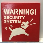サインボード　WARNING! SECURITY SYSTEM