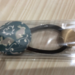 うさぎ くるみボタンヘアゴム2個