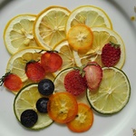 押しフルーツ素材。ミックス🍋🍓🍅
