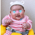 あかちゃんの耳付き帽子