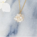 14kgf＊ブーケ＊ネックレス＊花＊パール
