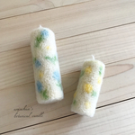 羊毛フェルトのボタニカルキャンドル✧*。