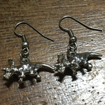 金属ピアス★恐竜★トリケラトプス★ダイナソー★シルバー★送料無料