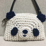 パンダさんミニポーチ持ち手付き🐼