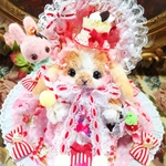 ストロベリーケーキちゃん☆ ロップ うさぎ のぬいぐるみ