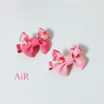 フラミンゴリボンのヘアクリップ for KIDS&BABY