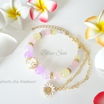 【再販♡﻿】フラワーモチーフ🌼ラプンツェルのイメージカラーブレスレット🌼