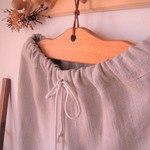 ワイドパンツ　リネン100　ベージュ　Ｍ　RickRack
