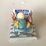hand made ミニチュアドールハウス ブルーハワイフラッペ