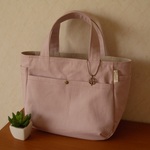*きらら様ご予約品*【たっぷり収納*ころんと可愛い*デイリートート*S】*マロンブラウン帆布*