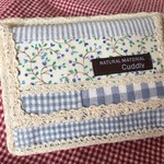 【joey様専用】＊定期サイズの多機能小銭入れ/blue＆小花＊