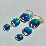 ケラマブルーのピアス(ノンホールピアスに変更可)