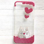 うさぎ ローズ    スマホケース  iPhoneX  動物